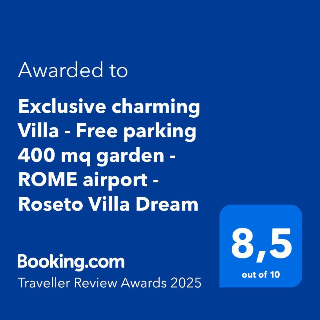 Exclusive Charming Villa - Free Parking 400 Mq Garden - Rome Airport - Roseto Villa Dream Fregenae Exterior foto
